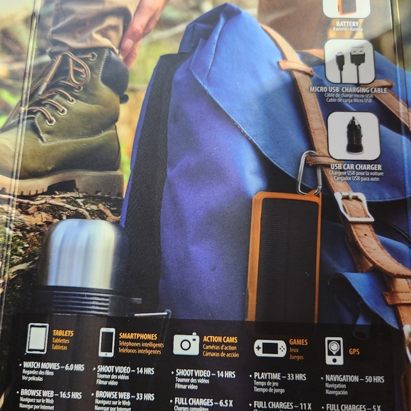 Tough Tested Solar Dual USB 10,000mAh Battery PackBattery Pack - Picture 2 of 7